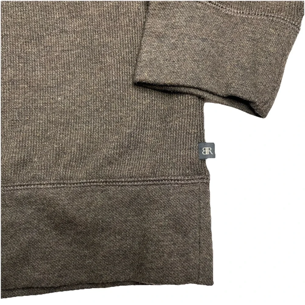 Banana Republic‎ Waffle Knit Long Sleeve Crewneck T-Shirt Brown Men's XXL